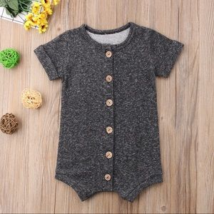 Button Romper Unisex Baby Outfit